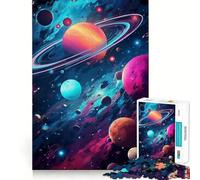 Puzzle spaziale da 1000 pezzi per ragazzi, gioco di logica fine, divertente e rilassante, con bordi precisi, decorazione da parete (50x75cm)
