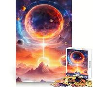 Puzzle spaziale difficoltoso per adulti, 1000 pezzi, migliora la memoria, rilassa la mente, bordi netti, elegante regalo (50x75cm)