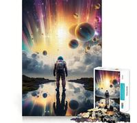 Puzzle spaziale galattico per ragazzi, 1000 pezzi, gioco di logica, rilassante, taglio preciso, (38x26cm)