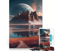 Puzzle Spazio e Pianeti per Adulti, 1000 Pezzi, Rompicapo per la Casa, Tempo Libero, Assemblaggio di Immagini, Regalo di Compleanno (38x26cm)