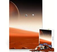 Puzzle Spazio Marte Stelle Galassie per Ragazzi 1000 Pezzi Esercizio Mentale Rilassante Tempo Libero Taglio di Precisione Regalo Festivo (38x52cm)