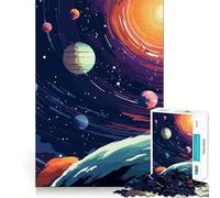 Puzzle Spazio Pianeti da 1000 pezzi per ragazzi, gioco di logica, divertimento rilassante, taglio preciso, regalo artistico (50x75cm)