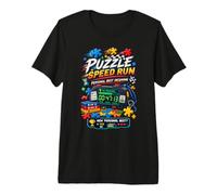Puzzle Speed Run Puzzler Puzzle Shirt Maglietta Premium
