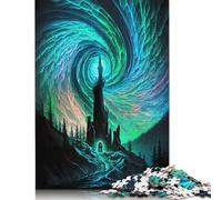 Puzzle Spiral Aurora Castle da 520 pezzi per adulti, puzzle impegnativi e stimolanti per bambini adulti, 520 pezzi (52x38 cm)