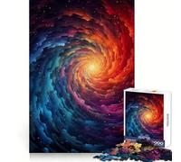 Puzzle Spirale della Nascita del Mondo da 1000 pezzi per adolescenti, sfida mentale, gioco rilassante, taglio preciso, opera d'arte da esporre 50x75cm