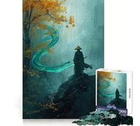 Puzzle "Spirito Samurai nella Nebbia Autunnale" per Ragazzi, 1000 Pezzi, Gioco Sfida Mentale, Divertimento Rilassante, Taglio Preciso, Regalo Festivo (50x75cm)