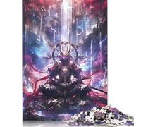 Puzzle spirituali da 1000 pezzi con samurai giapponesi, per adulti, difficoltà elevata, rafforza le relazioni tra i membri della famiglia, 1000 pezzi (75x50 cm)