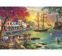 Puzzle Splendido tramonto sul porto 2000 pezzi