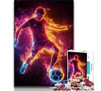 Puzzle sportivi di calcio per adulti e ragazzi, puzzle da 1000 pezzi, giocattoli, giochi educativi, antistress, lista dei desideri con Babbo Natale (38x26cm)