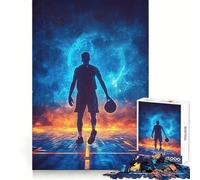 Puzzle sportivo colorato da 1000 pezzi con tema basket per adolescenti, ideale per sviluppare le capacità mentali, favorire la calma e il relax Un regalo perfetto (38x26cm)