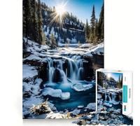 Puzzle Spring Falls Serenity da 1000 pezzi per adolescenti, stimola la memoria e allevia lo stress, con taglio di alta qualità, un regalo prezioso 50x75cm