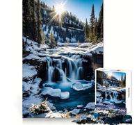Puzzle Spring Falls Serenity da 1000 pezzi per adulti e ragazzi, gioco per la mente, rilassante, taglio preciso, regalo di Natale 38x26cm