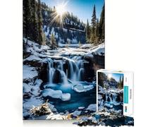Puzzle Spring Falls Serenity da 1000 pezzi per adulti, gioco intelligente per interni, taglio liscio, Babbo Natale, scegli il tuo desiderio 38x52cm