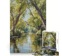 Puzzle Spring River da 1000 pezzi per adulti e ragazzi, gioco mentale rilassante e di alta qualità, regalo perfetto 38x26cm