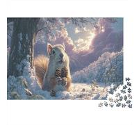 Puzzle Squirrel Holding Pinecones in Snow 1000 Pezzi Per Adulti Wildlife - Rilassamento Di Giochi E Divertimento Familiare, Parete Da Decorazione E Regalo 70x50cm/1000pcs