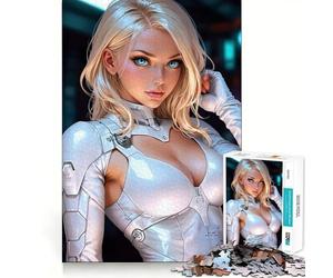 Puzzle Stacey Starlight da 1000 pezzi per adulti, gioco di logica stimolante, gioco di gruppo, bordi trasparenti, regalo perfetto 50x75cm