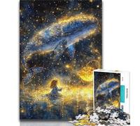 Puzzle Star Whale da 1000 pezzi per adulti, aiuta il cervello ad allenarsi, giocattoli avvincenti per coltivare la pazienza, gioco di sfida unico (50x75cm)