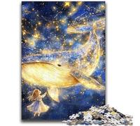 Puzzle Star Whale per adulti, ammazza il tempo durante le vacanze a casa Ogni pezzo è unico Gioco stimolante e divertente per tutta la famiglia, 26x38cm