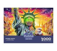 Puzzle Statua della Libertà_ New York 1000 Pezzi | Difficile E Sfidante | Giochi Di Puzzle E Decorativo Per Casa 70x50cm/1000pcs