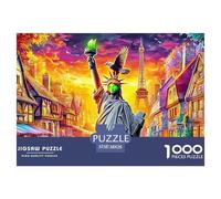 Puzzle Statua della Libertà_ New York 1000 Pezzi | Difficile E Sfidante | Giochi Di Puzzle E Decorativo Per Casa 38x26cm/1000pcs