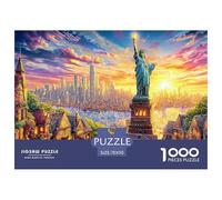 Puzzle Statua della Libertà_ New York 1000 Pezzi | Difficile E Sfidante | Giochi Di Puzzle E Decorativo Per Casa 70x50cm/1000pcs