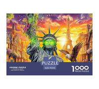 Puzzle Statua della Libertà_ New York 1000 Pezzi Per Adulti E Bambini - Giochi Stimolanti Per Tutta La Famiglia, 70x50cm/1000pcs