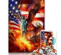 Puzzle Statua della Libertà per adolescenti, puzzle da 1000 pezzi, giochi divertenti: ogni pezzo è unico, gioco stimolante e divertente per tutta la famiglia (38x26cm)