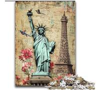 Puzzle Statua della Libertà per adulti, 2000 pezzi, adatto a partire dai 14 anni, idee regalo per migliorare la memoria (70x100cm)