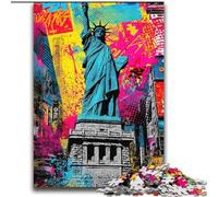 Puzzle Statua della Libertà per adulti da 2000 pezzi, modello da assemblare, ideale come regalo per tutta la famiglia, adatto per bambini di età compresa tra 14 e 70 anni (70x100cm)