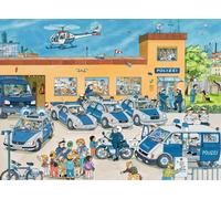 Puzzle stazione di polizia XXL 100 pezzi