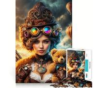 Puzzle Steampunk Adventurer da 1000 pezzi per ragazzi, ideale per stimolare la memoria e il tempo libero, con bordi netti e un regalo perfetto 38x52cm