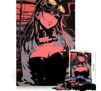 Puzzle Steampunk Anime Girl da 1000 pezzi per adulti e ragazzi, ideale per migliorare la memoria e favorire il rilassamento, con design e assemblaggio, perfetto come regalo di Natale 38x52cm