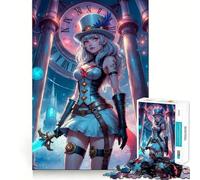 Puzzle Steampunk Anime per adulti da 1000 pezzi, rompicapo rilassante e divertente, con immagini da assemblare e una piacevole sorpresa 38x26cm