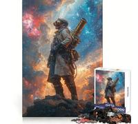 Puzzle Steampunk Astronauta Adolescente 1000 Pezzi Giocattolo Logic Boost Divertimento per la Famiglia Bordo Premium 38x26cm