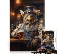 Puzzle Steampunk Beer Griffin da 1000 pezzi per adolescenti, gioco cognitivo, divertimento lento, bordo premium, Babbo Natale, desiderio, scegli 38x26cm