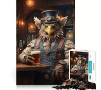 Puzzle Steampunk Beer Griffin da 1000 pezzi per adolescenti, gioco cognitivo, divertimento lento, bordo premium, Babbo Natale, desiderio, scegli 38x26cm