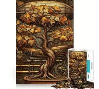 Puzzle Steampunk Bonsai da 1000 pezzi per adulti, regalo, gioco di abilità mentale, divertimento tranquillo, design da assemblare, 38x52cm