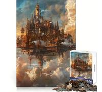 Puzzle Steampunk City At Clouds da 1000 pezzi per adolescenti, gioco che stimola la logica e favorisce il gioco rilassante, con bordi di alta qualità e grafica da collezione 38x52cm