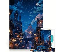 Puzzle Steampunk City da 1000 pezzi per adulti, gioco di logica e rompicapo antistress, taglio preciso, 38x26cm