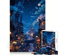 Puzzle Steampunk City da 1000 pezzi per adulti, gioco di logica e rompicapo antistress, taglio preciso, 38x26cm