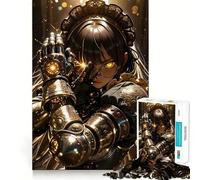Puzzle Steampunk da 1000 pezzi con cameriera e braccio meccanico per adolescenti, gioco di logica, antistress, taglio preciso, regalo artistico 50x75cm