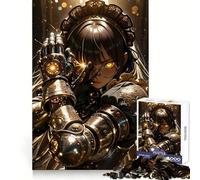 Puzzle Steampunk da 1000 pezzi con cameriera e braccio meccanico per adolescenti, gioco di logica, antistress, taglio preciso, regalo artistico 50x75cm