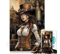 Puzzle Steampunk da 1000 pezzi per ragazze adolescenti, ideale per migliorare la memoria, per un gioco rilassante e per creare ricordi nitidi, perfetto come regalo di Babbo Natale 50x75cm