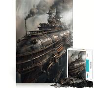 Puzzle Steampunk da 1000 pezzi per ragazzi, gioco intelligente per momenti di condivisione, immagine da assemblare, opera d'arte 38x26cm