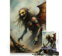 Puzzle Steampunk Demone con Ali per Ragazzi, 1000 Pezzi, Giocattolo Intelligente per il Tempo Libero, Taglio Preciso, Regalo Stagionale 50x75cm
