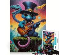 Puzzle Steampunk Dino Jam Session da 1000 pezzi per adolescenti, gioco di logica semplice, svago facile, taglio perfetto, regalo di compleanno 38x26cm