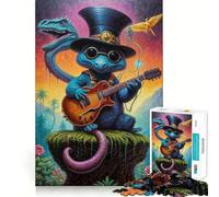 Puzzle Steampunk Dino Jam Session per adolescenti, 1000 pezzi, gioco rilassante, bordi puliti, oggetto regalo di Babbo Natale 50x75cm