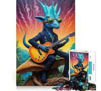 Puzzle Steampunk Dino Rhythms da 1000 pezzi per adulti, gioco di puzzle, gioco di logica, calma e relax, decorazione murale 38x26cm