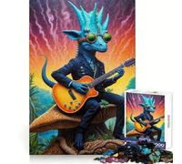 Puzzle Steampunk Dino Rhythms per adolescenti, 1000 pezzi, gioco di logica fine, passatempo rilassante, bordo netto, pezzo da collezione 38x52cm