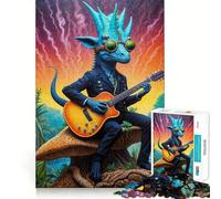 Puzzle Steampunk Dino Rhythms per adolescenti, 1000 pezzi, gioco di logica fine, passatempo rilassante, bordo netto, pezzo da collezione 38x52cm
